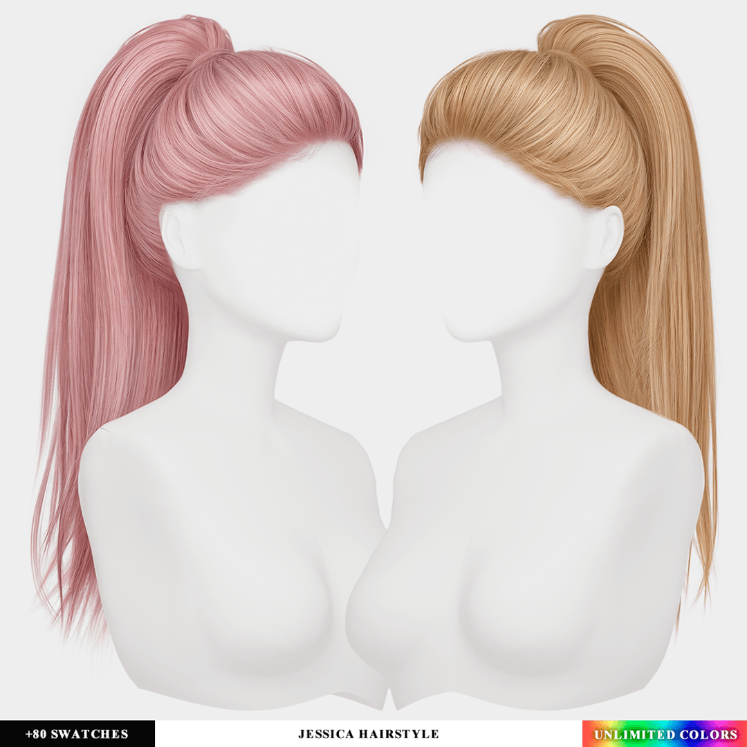 Скриншот мода Прическа Jessica Hairstyle